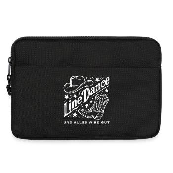 Line Dance Cowboy Flair - Laptoptasche 13" - Schwarz - Vorne