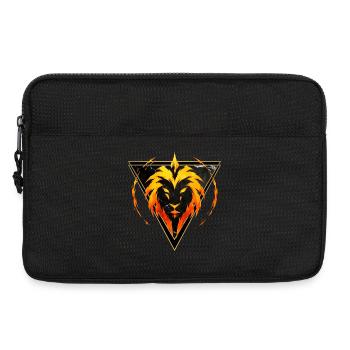 Löwe-Feuerzeichen – Tierkreis von Kék-Ina - Laptoptasche 13" - Schwarz - Vorne