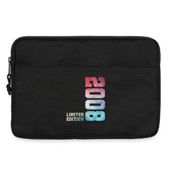 18. Geburtstag Limited Edition 2008 Jahrgang 2008 - Laptoptasche 13" - Schwarz - Vorne