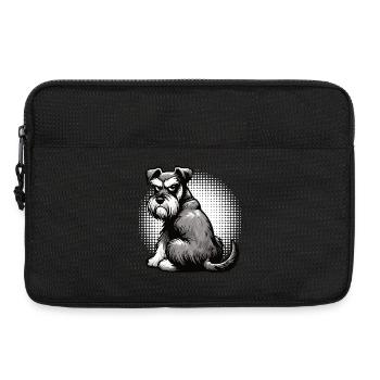 Schnauzer Riesenschnauzer Schnauzerbesitzer - Laptoptasche 13" - Schwarz - Vorne