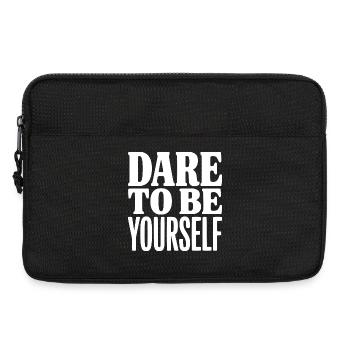 Dare To Be Yourself - Laptop bag 13" - black - Front