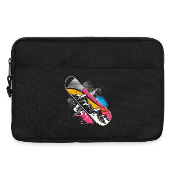 Graphismes de snowboard - Sacoche pour ordinateur portable 13 pouces - noir - Devant