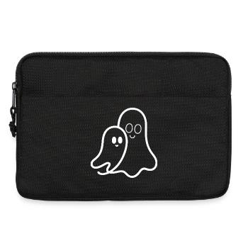 Amitié de fantôme câline - Sacoche pour ordinateur portable 13 pouces - noir - Devant