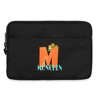 Retro Design M München - Laptoptasche 13" - Schwarz - Vorne