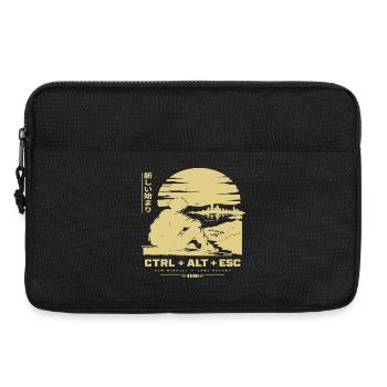 Neuanfang am Horizont: CTRL ALT ESC - Laptoptasche 13" - Schwarz - Vorne