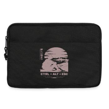 Neue Horizonte: CTRL ALT ESC Retro-Szene - Laptoptasche 13" - Schwarz - Vorne