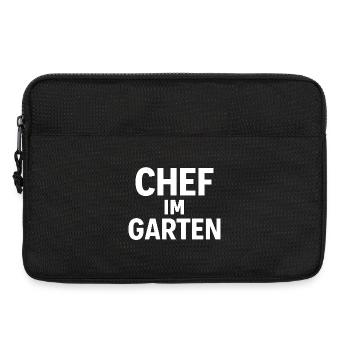 Patron dans le jardin sur la route jardinier amateur - Sacoche pour ordinateur portable 13 pouces - noir - Devant