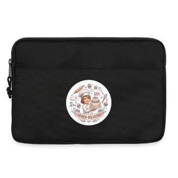 Hobbybäckerin mit Kuchenzauber - Laptoptasche 13" - Schwarz - Vorne