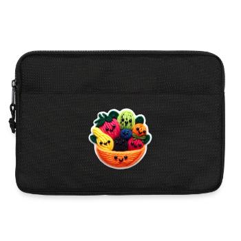 Fruit salad faces - Laptoptasche 13" - Schwarz - Vorne