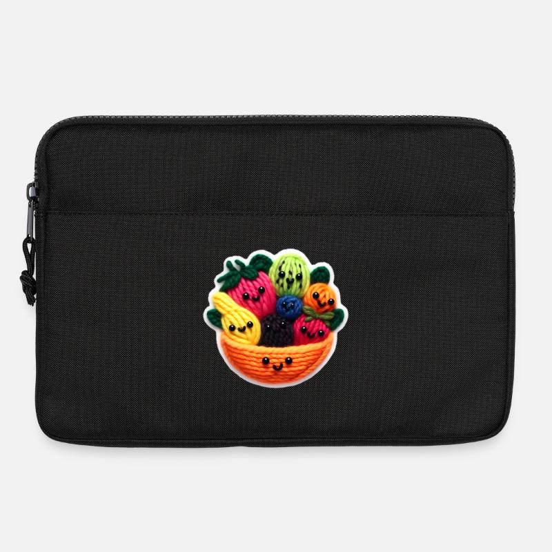 Fruit salad faces - Laptop bag 13" - black