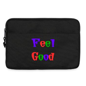 POSITIVE. GOOD. HAPPY. FREE. FREEDOM. WELFARE - Laptop bag 13" - black - Front