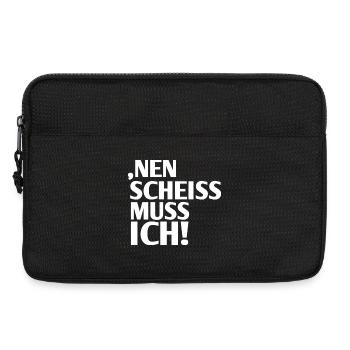 Nein Scheiss Muss Ich - Laptoptasche 13" - Schwarz - Vorne