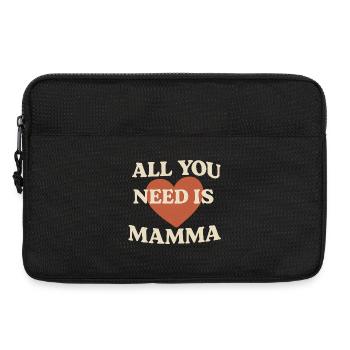 Imprimé cœur d'amour de maman - Sacoche pour ordinateur portable 13 pouces - noir - Devant