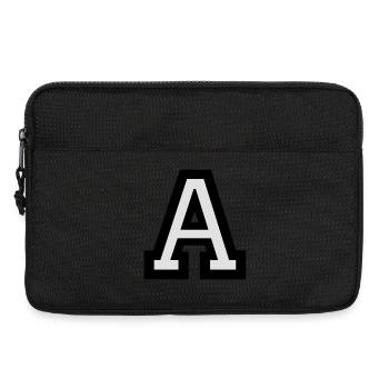 Buchstabe A - Laptoptasche 13" - Schwarz - Vorne
