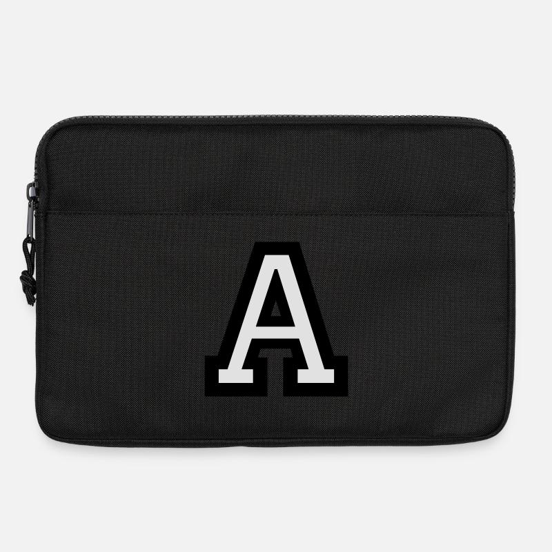 Buchstabe A - Laptoptasche 13" - Schwarz