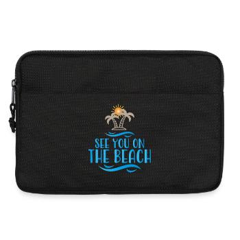 plage - Sacoche pour ordinateur portable 13 pouces - noir - Devant