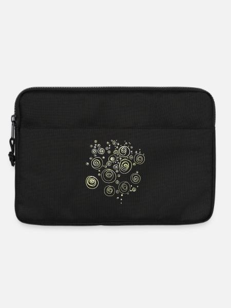 Shells / Spirals Abstract - Laptop bag 13" - black
