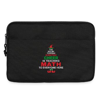 Chemise de Noël pour professeur de maths - Sacoche pour ordinateur portable 13 pouces - noir - Devant
