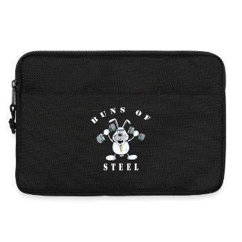 Cool Buns Of Steel Bunny fait de la musculation - Sacoche pour ordinateur portable 13 pouces - noir - Devant