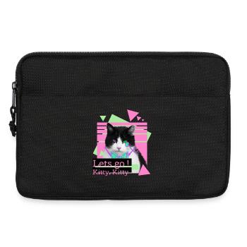 Laisse aller le chaton, le chaton - Sacoche pour ordinateur portable 13 pouces - noir - Devant