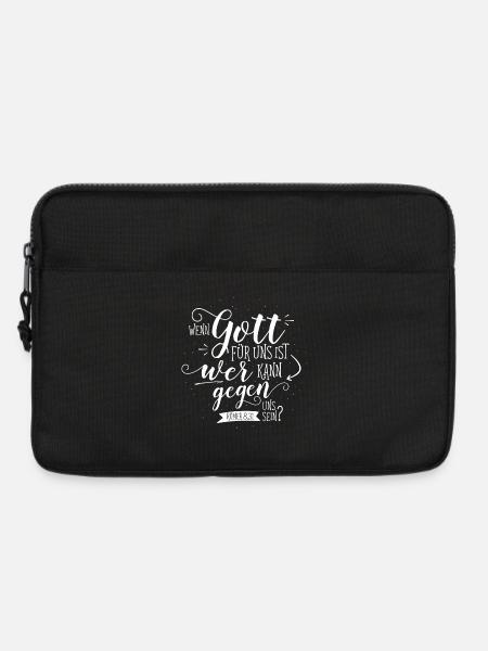 Wenn Gott Für Uns Ist - Laptoptasche 13" - Schwarz