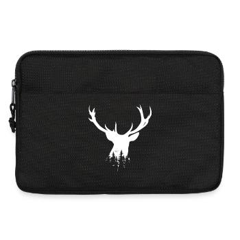 deer symbol geschenk idee hirsch Wald forest - Laptoptasche 13" - Schwarz - Vorne
