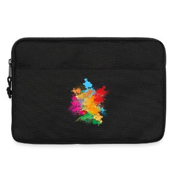 Color powder explosion of colored color powder - Laptop bag 13" - black - Front