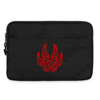 Rote Wikinger Wolfskrallen - Laptoptasche 13" - Schwarz - Vorne