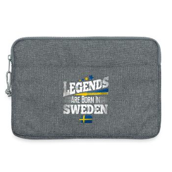 Schweden Legenden - Laptoptasche 13" - Grau meliert - Vorne