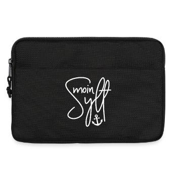 Reisen Reise Insel Tourist Urlaub Spruch Moin Sylt - Laptoptasche 13" - Schwarz - Vorne