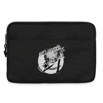 Wellenreiter Surfer Palmen Strand schwarz/weiß - Laptoptasche 13" - Schwarz - Vorne