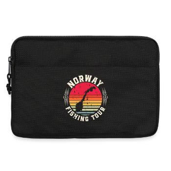 Norwegen Angeltour Fischen Angeln Angler - Laptoptasche 13" - Schwarz - Vorne