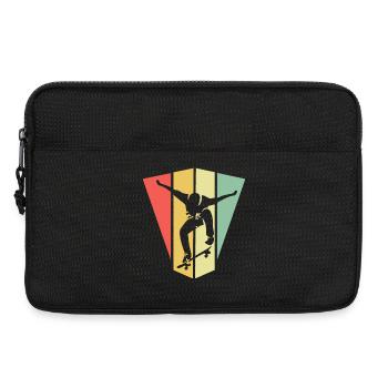 skate skateboarding symbol retro vintage Olli icon - Laptoptasche 13" - Schwarz - Vorne