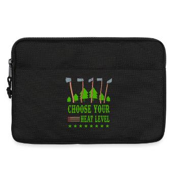 Wählen Sie Ihre Heizstufe, Heizen 2022 - Laptoptasche 13" - Schwarz - Vorne