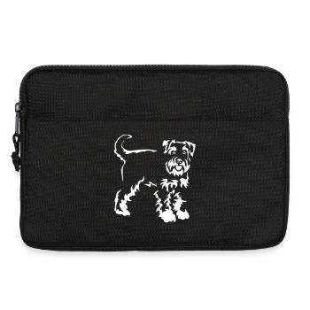 Schnauzer "Black Edition" - Laptoptasche 13" - Schwarz - Vorne