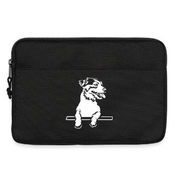 Jack Russell Terrier "Black Edition" - Laptop bag 13" - black - Front