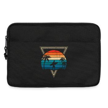 Sunset Surf und Palm Coast - Laptoptasche 13" - Schwarz - Vorne