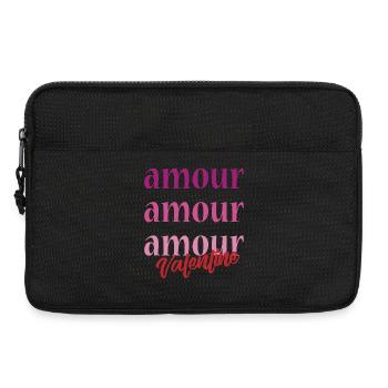 t-shirt amour Valentine's Day 14 february love love - Laptop bag 13" - black - Front