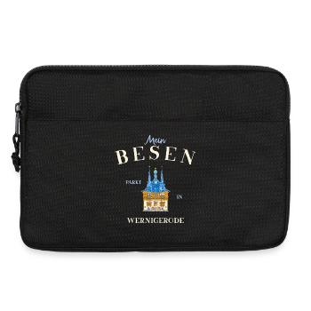 Mein Besen parkt in Wernigerode - Laptoptasche 13" - Schwarz - Vorne