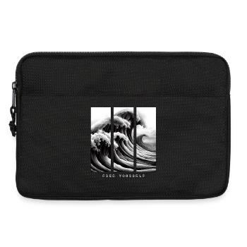 Große Welle - Befreie dich selbst - Laptoptasche 13" - Schwarz - Vorne