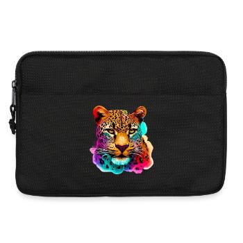Leopard - Laptoptasche 13" - Schwarz - Vorne