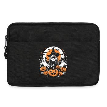 Hallooween-Hexe - Laptoptasche 13" - Schwarz - Vorne