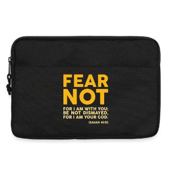 Fear not, for I am with you (dark) - Laptop bag 13" - black - Front