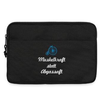 Rad Retro Vintage Fahrrad Radfahrer Fan Klima - Laptoptasche 13" - Schwarz - Vorne
