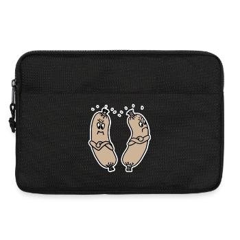 beleidigte Leberwurst - Laptoptasche 13" - Schwarz - Vorne