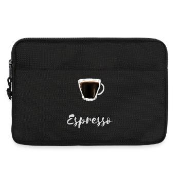 Espresso Kaffee Lover Barista Café Shirt - Laptoptasche 13" - Schwarz - Vorne