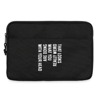 That looks really weird - Laptop bag 13" - black - Front