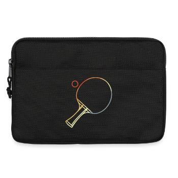 Tischtennis Skizze - Laptoptasche 13" - Schwarz - Vorne