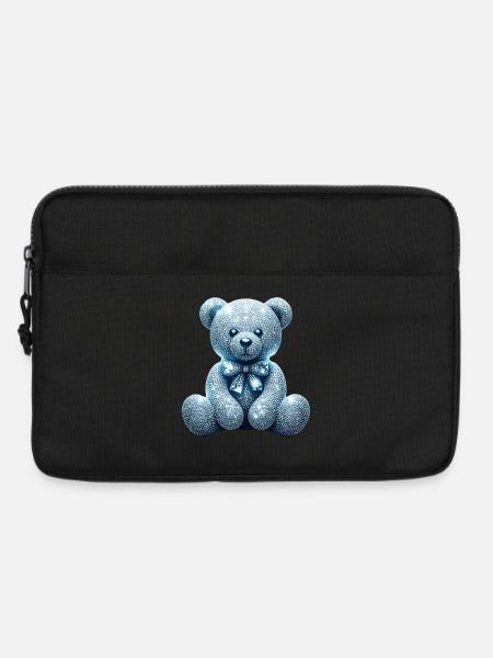 Crystal Bear Diamant Diamanten - Laptoptasche 13" - Schwarz