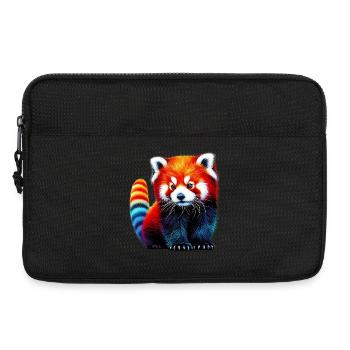 Petit panda - Sacoche pour ordinateur portable 13 pouces - noir - Devant